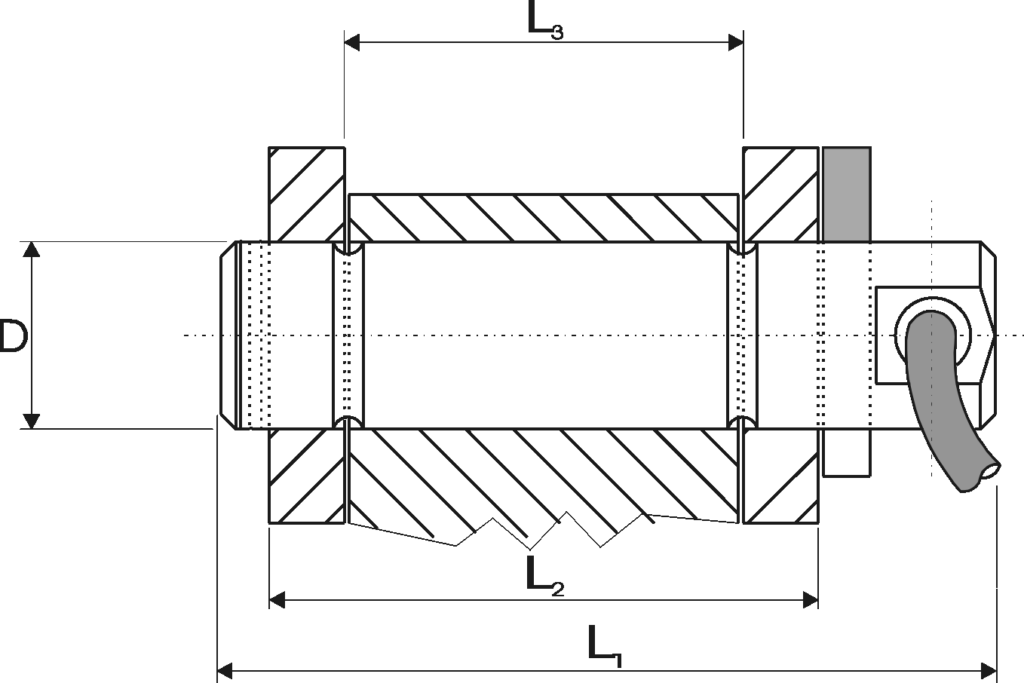 DBEP Shear Pin Load Cell Outline Drawing