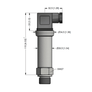 DMP320-outline Fast Response Pressure Sensor