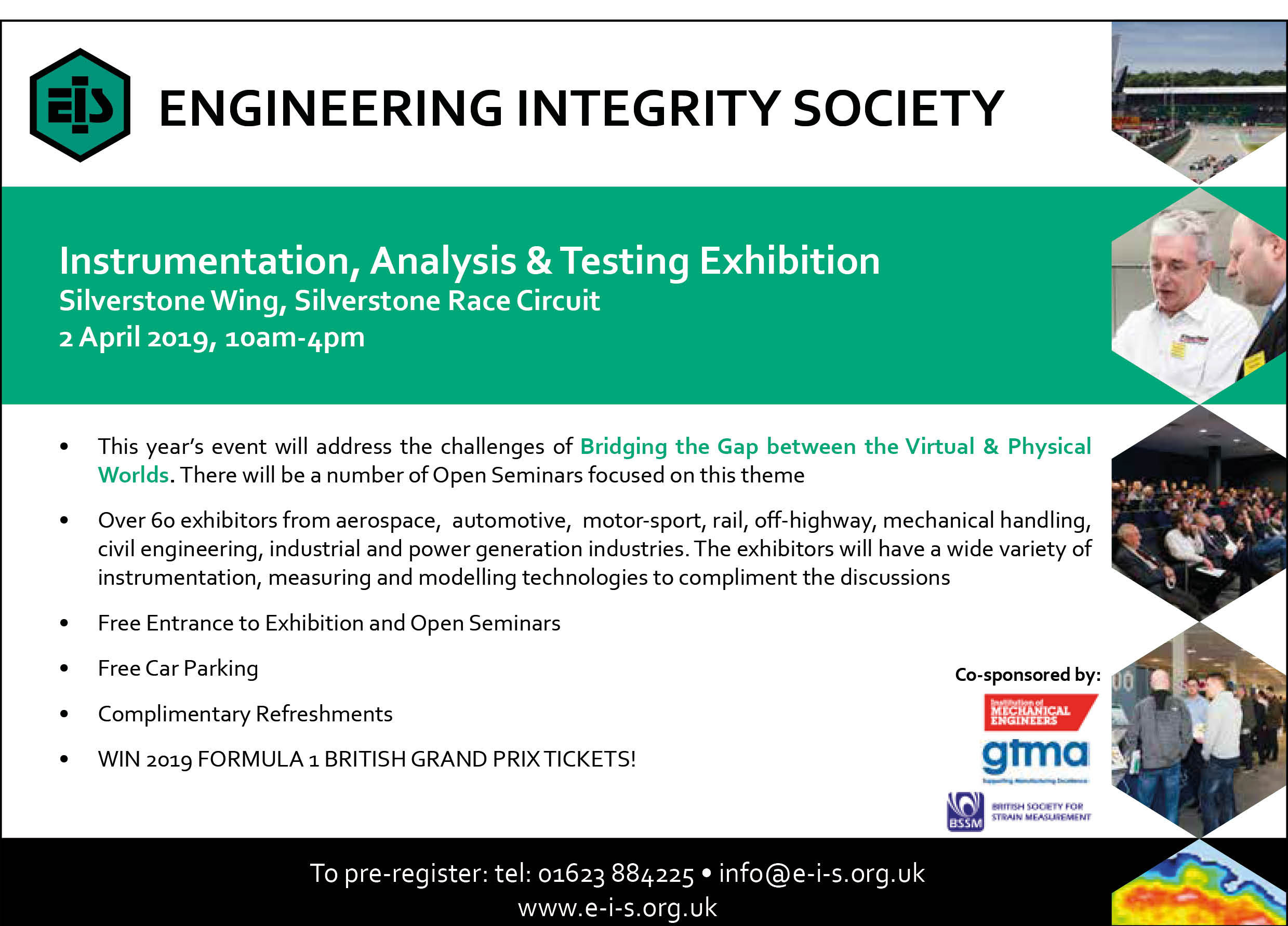 Silverstone Race Circuit EIS Instrumentation, Analysis and Testing Exhibition 2nd April 2019