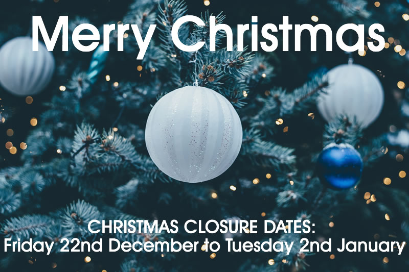 Seasons Greetings and Christmas Closure Dates