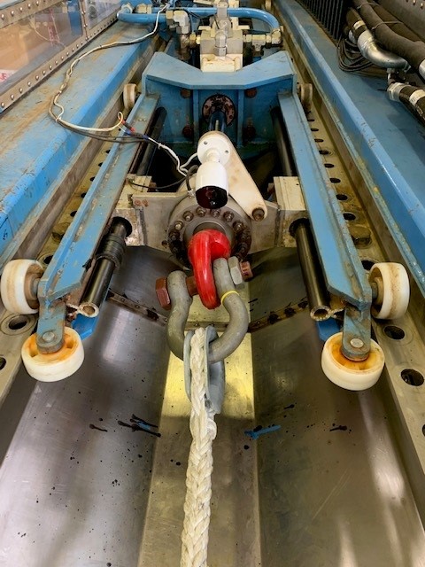 University of Exeter's Dynamic Marine Component Test Rig using Applied Measurements pancake load cell.