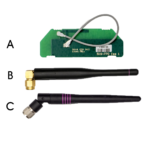 The T24 wireless series comes complete with three different compatible antennas