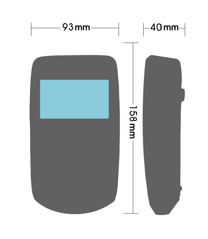 Portable T24-HK-S Wireless Sensor Display outline
